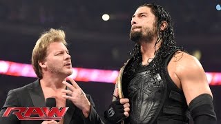 Roman Reigns wants payback against Brock Lesnar Raw January 18 2016 [upl. by Nissa720]