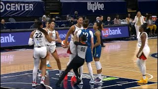 Liz Cambage Receives Technical Taunts Opponent Later But Officials Dont Have Guts To Kick Her Out [upl. by Dyan]