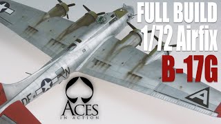 172 Airfix B17 Flying Fortress Model Kit Tutorial Build [upl. by Anaujal]