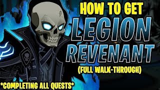 AQW  LEGION REVENANT CLASS FULL Walkthrough INSANE FARMING QUESTS [upl. by Sirapal]