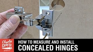 How to Measure amp Install Concealed Hinges on Cabinet Doors [upl. by Nuri707]