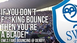 🔵⚪🦉 Sheffield Wednesday fans bouncing at Derby County  DeeJayOne [upl. by Einahpats]