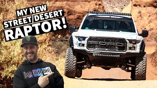 Ken Block Tests his NEW Fully Built Ford Raptor in Moab [upl. by Horodko476]