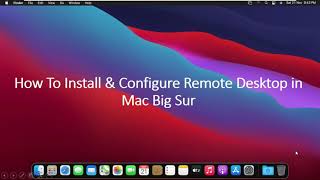 How to Setting up Microsoft Remote Desktop On mac Big Sur  How to Use Remote Desktop On Mac [upl. by Gambell432]