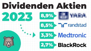 Die besten 9 DIVIDENDEN Aktien für 2023 [upl. by Kcam]