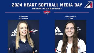 2024 MidAmerica Nazarene University Heart Softball Media Day [upl. by Gnoud607]