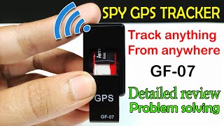 Spy GPS tracker GF07 detailed review [upl. by Ackler603]