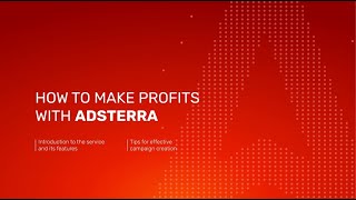 Adsterra Onboarding for Advertisers [upl. by Aryt]