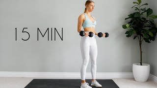 Full UPPER BODY Workout Tone amp Sculpt  15 min At Home [upl. by Imar]