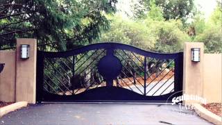 Sculptural Gates  Ornamental Iron Driveway Gate Company [upl. by Assilat]