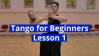 Tango for Beginners Lesson 1  Walks Progressive Link Closed Promenade [upl. by Atcele]