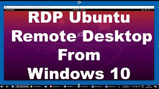 Ubuntu 2004 Remote Desktop Access from Windows 10 with xRDP [upl. by Acinorrev]