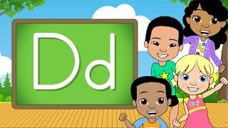 The Letter D  Alphabet AZ  Jack Hartmann Lets Learn From A Z  Alphabet Song [upl. by Arbba640]