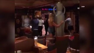 Violent brawl breaks out on Carnival cruise ship [upl. by Assennav]