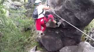 Klettersteig Alpiner Grat im Zittauer Gebirge [upl. by Aikyt414]