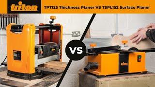 Triton TPT125 Thicknesser amp TSPL152 Surface Planer  Jointer – A Comparison Guide [upl. by Secnarfyram914]