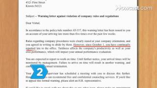 How to Give Written Warnings at Work [upl. by Cirdek]