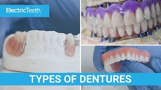 Type of dentures amp false teeth [upl. by Buller401]