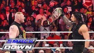 Relive the buildup to Brock Lesnars clash against Roman Reigns SmackDown March 26 2015 [upl. by Yro870]