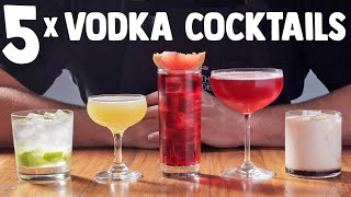 5 x Easy Vodka Cocktails part 1 [upl. by Eelir174]