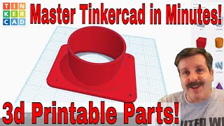 Make useful parts for 3d printing FAST using Tinkercad [upl. by Fishbein979]