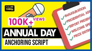 Annual Day Anchoring Script in English with 8 Relevant Topics [upl. by Pauly]