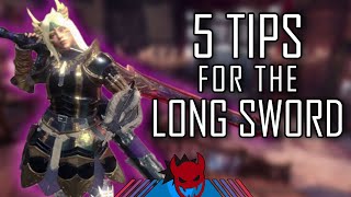 5 LONG SWORD TIPS  Monster Hunter World Iceborne [upl. by Nanis146]