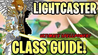 AQW  LightCaster Class Guide Enhancements Class Skills Combos Soloing Farming PvP [upl. by Citarella620]