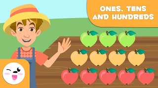 ONES TENS AND HUNDREDS  The Place Value of Numbers  Math for Kids [upl. by Nyladnek648]