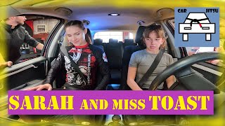 Car Jitsu III Sarah and Miss Toast white belts [upl. by Atalayah]