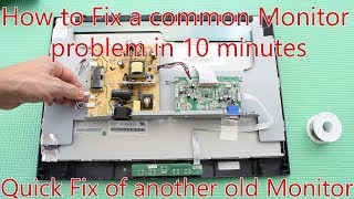 How to fix any Monitor with the most Common Problems Fixing another ViewSonic Monitor in 10 minutes [upl. by Tybie]