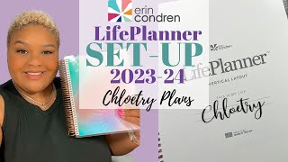 NEW Erin Condren LifePlanner SetUp 202324  Chloetry Plans [upl. by Cnut]