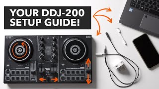 Getting started with the Pioneer DJ DDJ 200  Beginners Set Up Guide [upl. by Kelbee]