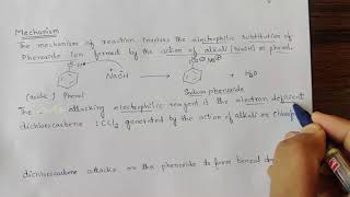 ReimerTiemann Reaction and Gattermann Reaction [upl. by Dorry]