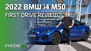 2022 BMW i4 M50 InsideEVs First Drive Review [upl. by Dorsman]