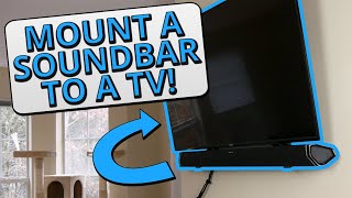 How to Mount a Soundbar to a TV  Best Way to Mount a Soundbar [upl. by Walkling]