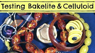 How to Test Bakelite Celluloid  How to Tell the Difference  Testing Bakelite Celluloid Lucite [upl. by Eidnim]