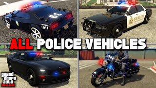 How To Get All Rare Police Vehicles In GTA 5 Online [upl. by Nawrocki]