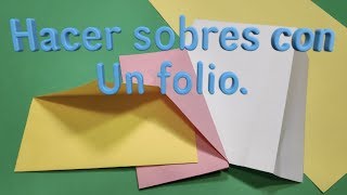 Como hacer un sobre de papel [upl. by Vasya]