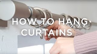 How To Hang Curtains A Guide From west elm [upl. by Idnarb]