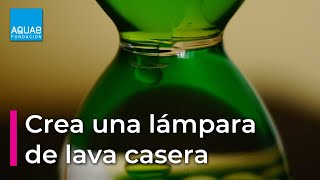 Crea una LÁMPARA de LAVA casera  Experimento [upl. by Laverne973]