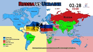 Every Countrys Position on Ukraine vs Russia 5 Days After War [upl. by Nosoj]