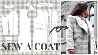 DIY Wool Coat Sew it Professionally from Scratch  LYDIA NAOMI [upl. by Tom]