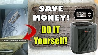 DIY Pipes Frozen Fix Your Own AC Central Air  SUPER EASY [upl. by Villada]