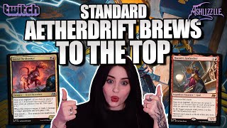 DAY 1 NEW Aetherdrift Brews in the TOP 100  Standard MTG Arena  Ashlizzlle VODs [upl. by Eselrahc380]