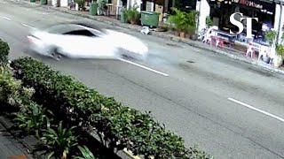 Exclusive Video of Tanjong Pagar car crash [upl. by Uyekawa]