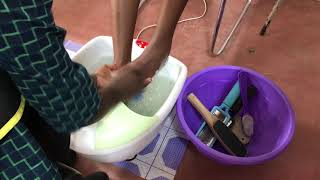 HOW TO DO A BASIC SALON PERFECT PEDICURE Step By Step Guide [upl. by Anelak595]