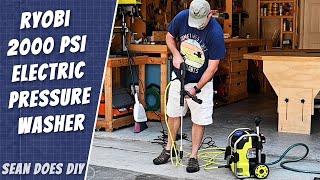 Ryobi 2000 PSI 12 GPM Electric Pressure Washer Setup and Test [upl. by Adroj447]