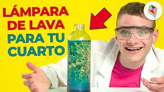 TUTORIAL 🔔 La manera MÁS FÁCIL de hacer una LÁMPARA DE LAVA  Pegamente [upl. by Amsirhc581]