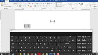 How to Create Tally Marks In Microsoft Word [upl. by Anaej]